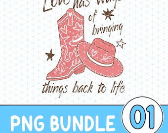 El amor tiene maneras de revivir las cosas Png, La historia de Tay Png, El amor es amor PNG, Archivo digital de diseño de bota de vaquero