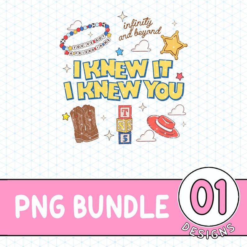 Toy Story 5 PNG Download, Gift For Music Fan, Retro Toy Friends Png, Nostalgic Toy Story 5 Inspired, You've Got a friend in me image 2