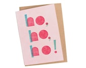 Eco-friendly Greeting Card "ho, ho, ho!"
