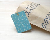 3 Eco-friendly Gift Tags "Molecules"