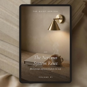 Nervensystem-Reset-Guide PDF | Druckbares Somatisches Workbook | 66 Seiten Selbstfürsorge | Slow Living Achtsamkeit