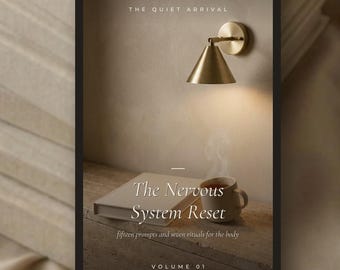 Guía Reinicio Sistema Nervioso PDF | Workbook Somático Imprimible | 66 Páginas Autocuidado | Slow Living Mindfulness Digital