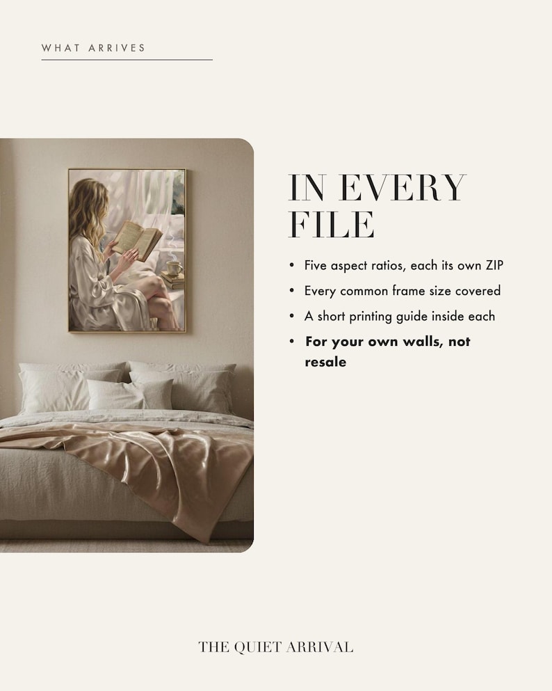 What is included in the instant download: five aspect ratios, each supplied as its own ZIP file