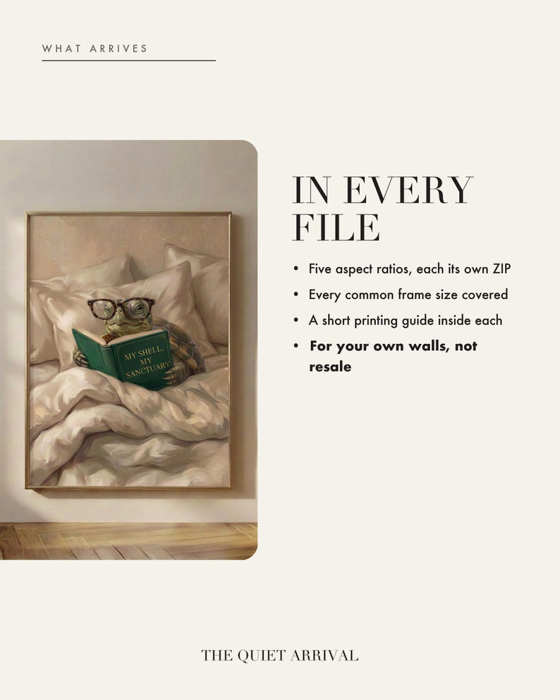 What is included in the instant download: five aspect ratios, each supplied as its own ZIP file