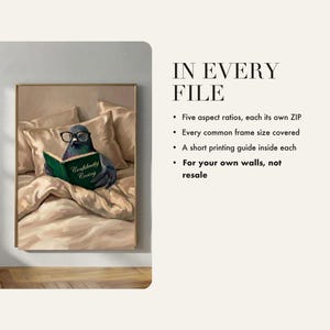 What is included in the instant download: five aspect ratios, each supplied as its own ZIP file