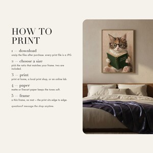 How to print card: download and unzip, choose the ratio that fits your frame, print at home or at a print shop, and framing and paper tips.