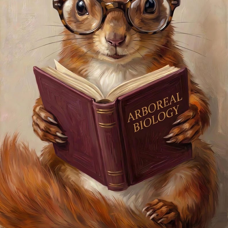 Lower half of the painting showing the animal holding the open deep wine book with its paws and toes visible