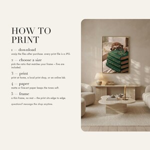How-to-print insert card with quick steps for printing at home, a local shop, or an online service