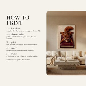 How to print card: download and unzip, choose the ratio that fits your frame, print at home or at a print shop, and framing and paper tips.