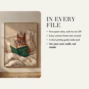 What is included in the instant download: five aspect ratios, each supplied as its own ZIP file