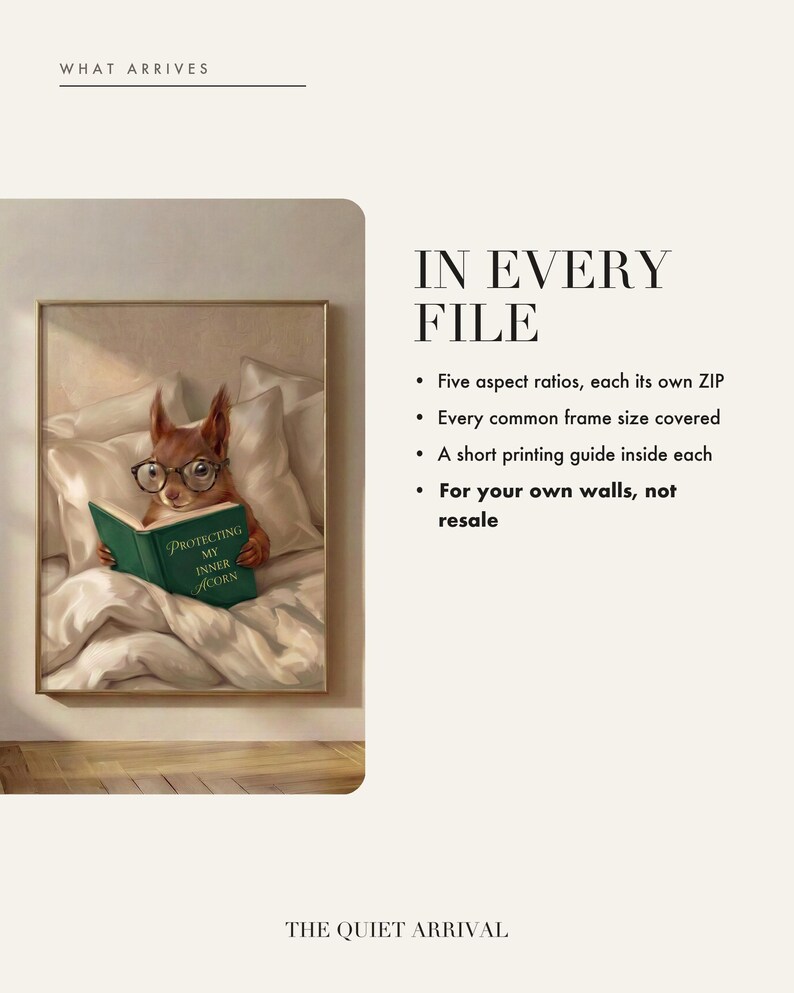 What is included in the instant download: five aspect ratios, each supplied as its own ZIP file
