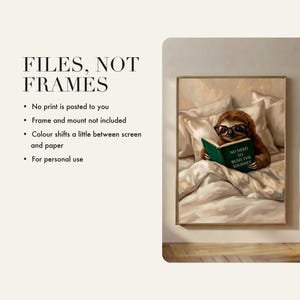 Digital files only, no physical print is shipped and the frame and mount are not included