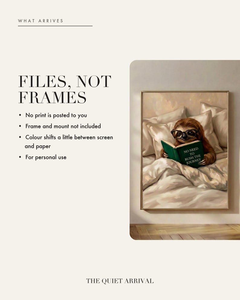 Digital files only, no physical print is shipped and the frame and mount are not included