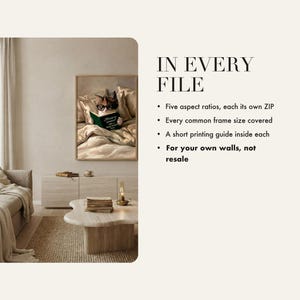 What is included in the instant download: five aspect ratios, each supplied as its own ZIP file
