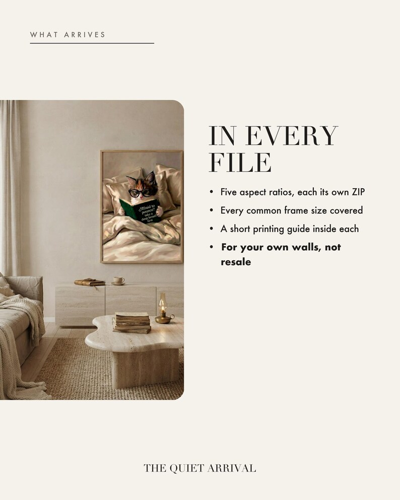 What is included in the instant download: five aspect ratios, each supplied as its own ZIP file