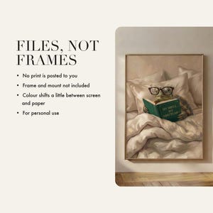 Digital files only, no physical print is shipped and the frame and mount are not included