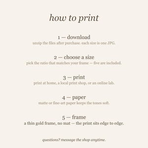 How to print guide included with the brunette woman reading in an emerald green arched nook digital download: home printing, print shop or online printing.
