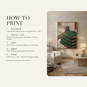 How-to-print insert card with quick steps for printing at home, a local shop, or an online service