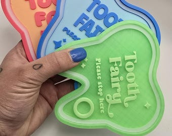 3D Printed Tooth Fairy Tray | Keepsake Holder for Kids Bedside Drawer