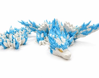 Articulated Dragon Toy - Physical Item | Flexi Fidget Collectable, Fantasy Gift (485mm)