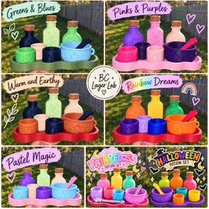 3D Printed Kids Potion Play Set | Sensory Witch & Wizard Pretend Play Kit