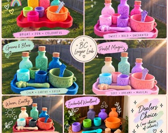 Kids Potion Play Set | Sensory Witch & Wizard - Dinosaur discovery - Pretend Play Kit (3D Printed)
