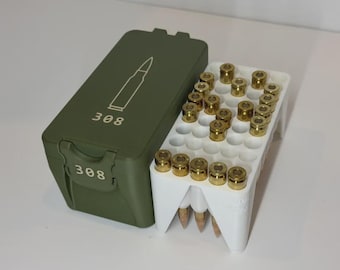 Tactical Ammunition Box | Durable Ammo Storage Case | Cartridge Organizer