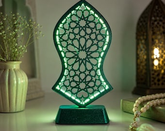 Islamic Wall Decor | Nalayn Mubarak Wall Art | Islamic Home Decor | Muslim Gift | Islamic Gift | Ramadan Decor | Desk Lamp