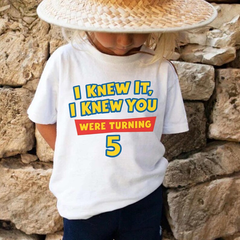 Disneyland Pixar Toy Story 5 I Knew It I Knew You Shirt, Toy Story 5 Birthday Shirt, Toy Story Were Turning 5 image 5