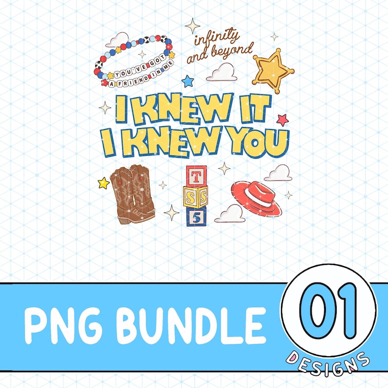 Toy Story 5 PNG Download, Gift For Music Fan, Retro Toy Friends Png, Nostalgic Toy Story 5 Inspired, You've Got a friend in me image 1