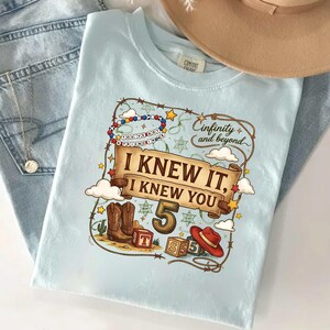 Chemise couleurs confort I Knew It, I Knew You, l'infini et au-delà, chemise Toy Story 5, chemise Disneyland Toy Story, t-shirt musique image 3