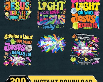 Faire la lumière sur qui est vraiment Jésus PNG en téléchargement numérique, école biblique de vacances en téléchargement numérique PNG, Vbs 2026