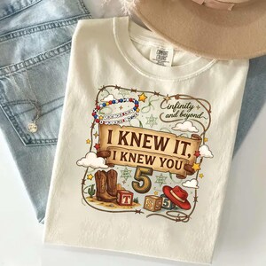 Chemise couleurs confort I Knew It, I Knew You, l'infini et au-delà, chemise Toy Story 5, chemise Disneyland Toy Story, t-shirt musique image 6