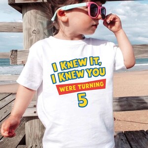 Disneyland Pixar Toy Story 5 I Knew It I Knew You Shirt, Toy Story 5 Birthday Shirt, Toy Story Were Turning 5 image 6