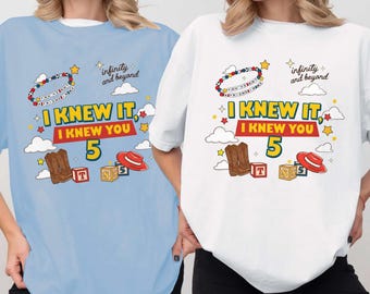 Comfort Colors I Knew It, I Knew You  Shirt, You've Got A Friend In Me Toy Story 5 Shirt,Disneyland Pixar Toy Story 5, Music Tee