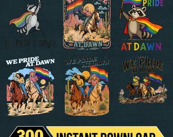 Pride Animal Png, We Pride At Dawn Png, Raccoon Cat Dog Pride PNG Download