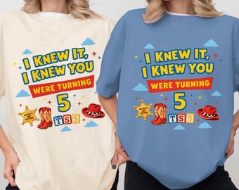 Toy Story 5 Comfort Colors Shirt, I Knew It, I Knew You Shirt, It's A Tay Story, Disneyland Toy Story Birthday Shirt, Music Tee