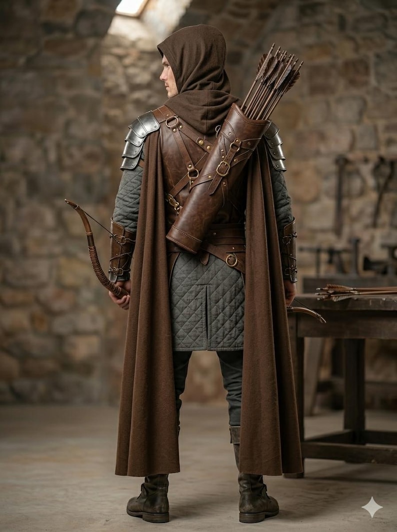 Leather Ranger Armor Set | Medieval Fantasy Cosplay LARP Archer Costume ...