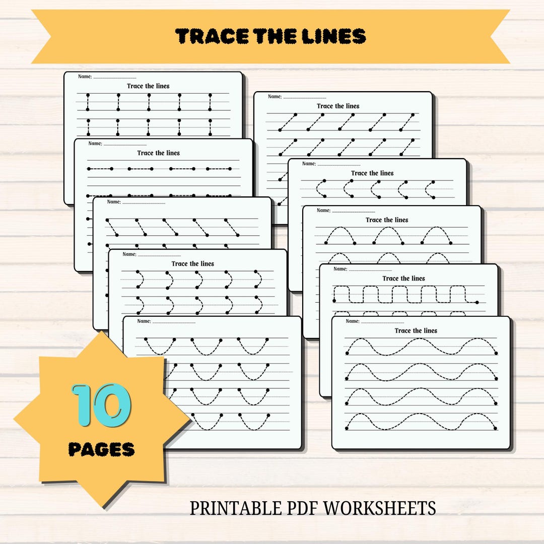 Pre Writing Worksheets.pdf Preschool Tracing Lines Worksheets | Fine Motor Skills, Prewriting ...