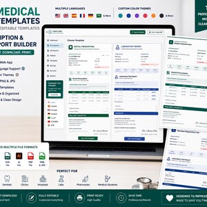 Medical Planner Bundle Web App | Doctor Prescription, Daily Weekly Planner (Digital Download)