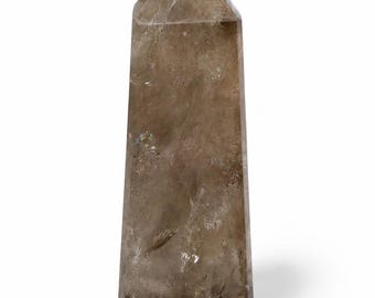 Large Smoky Quartz Tower Crystal Point | Natural Protection & Grounding Stone | Healing Crystal Decor Gift | Reiki Meditation Gemstone
