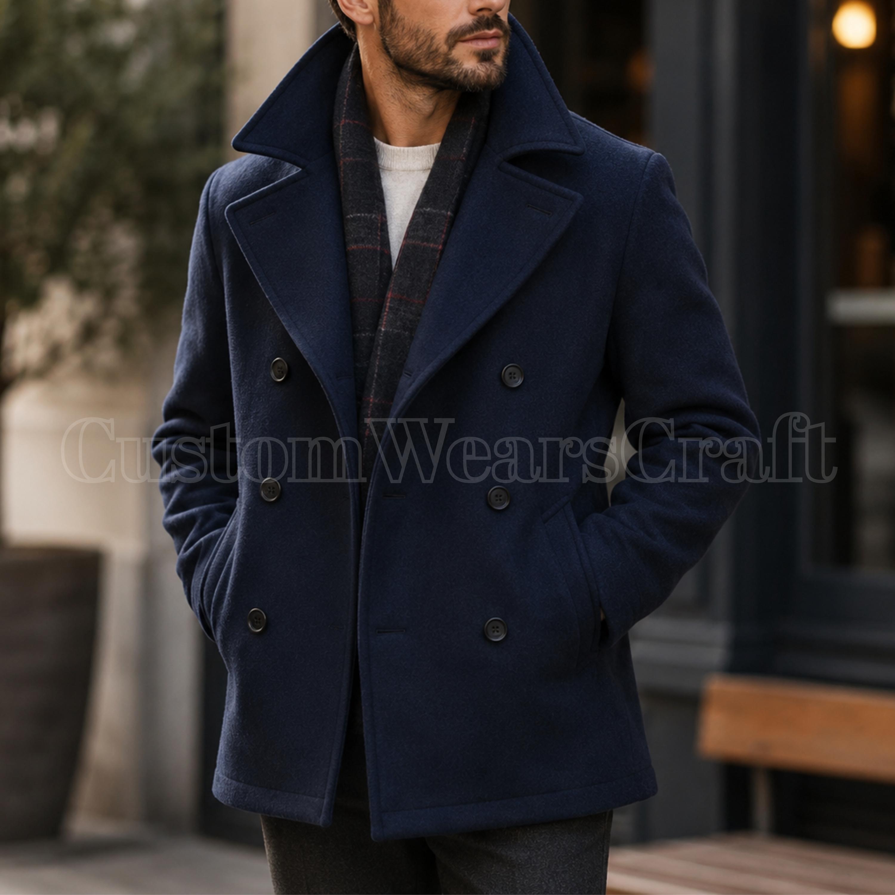 Royal Blue Peacoat - Etsy Canada