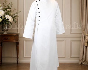 Witte Mad Scientist-laboratoriumjas heren | Victoriaans wetenschapperkostuum | Gotische apothekersjas | Steampunk Doctor Outfit Cosplay