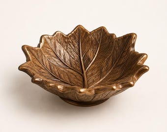 Ciotola a forma di foglia STL, ciotola decorativa per casa delle bambole, vassoio in miniatura, file botanico per stampa 3D