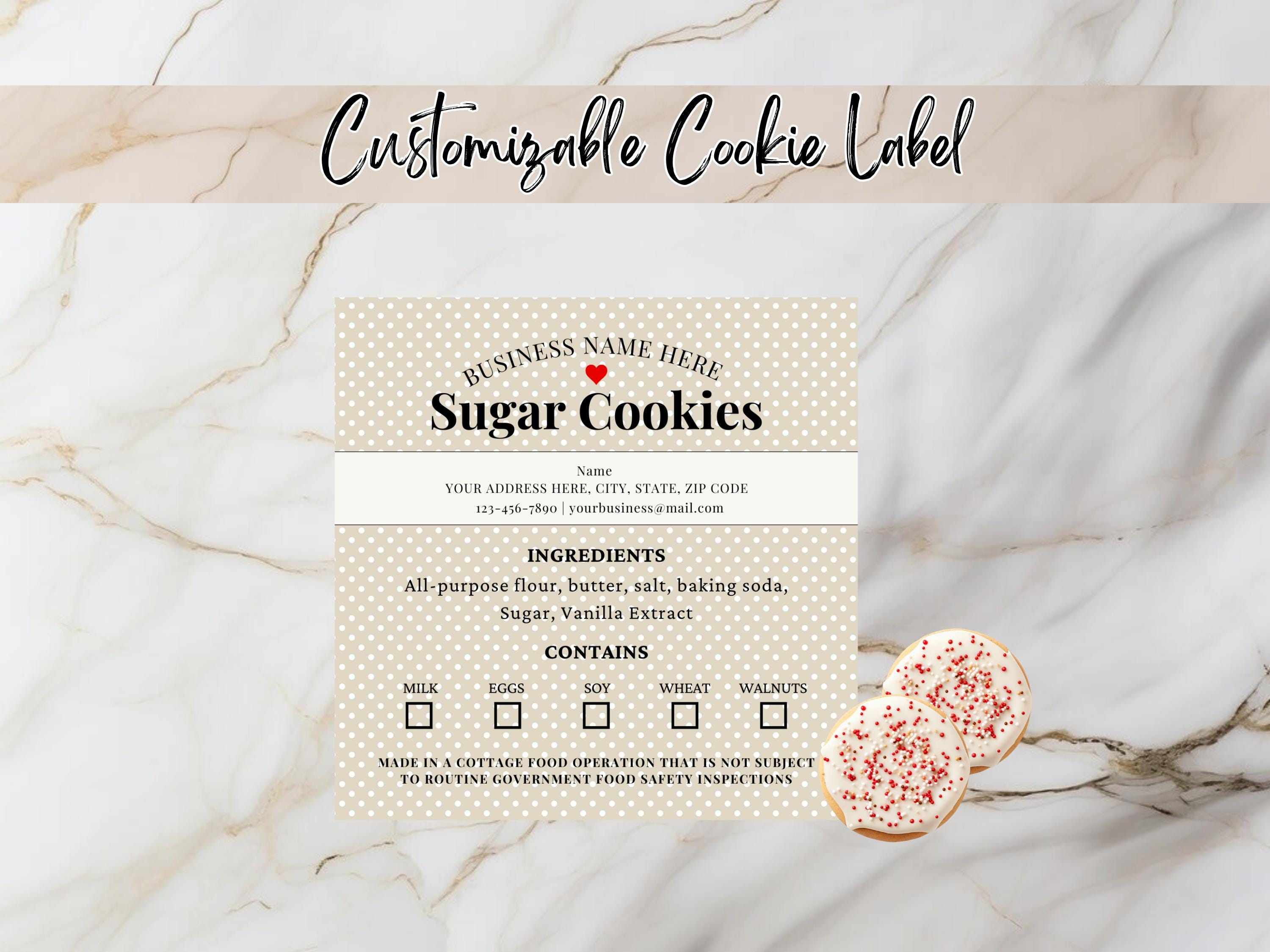 Cookie Label Printable, Back to School Theme, Editable Canva Template ...