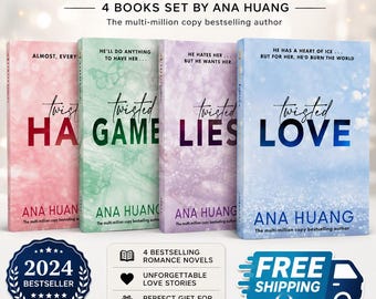 Serie superventas Twisted de Ana Huang (conjunto de 4 libros) – Novelas románticas – Paquete de libros en inglés en rústica
