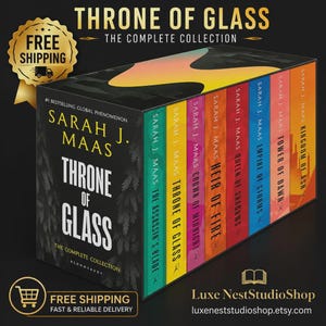 Tron ze Szkła – Kompletny Zestaw w Miękkiej Oprawie | Seria Fantasy Romans Sarah J. Maas