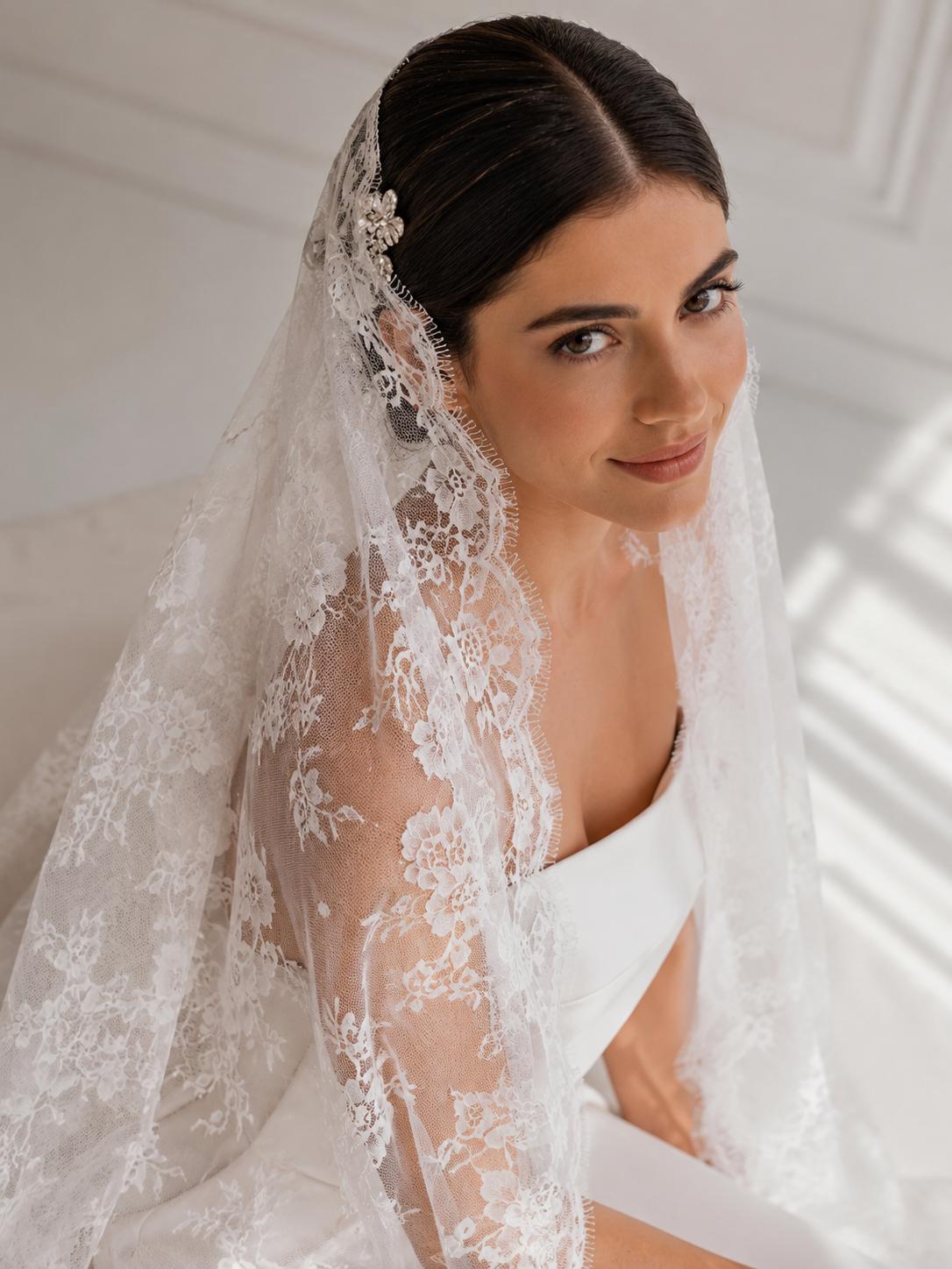 Scalloped Lace Veil - Etsy