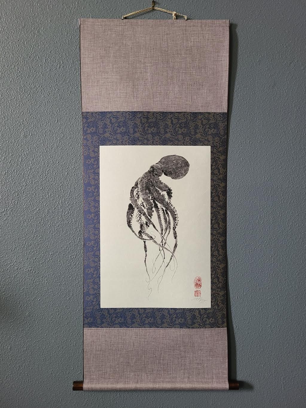 八角 - 魚拓 - ドワイト・ファンによる日本の伝統的な魚のアート