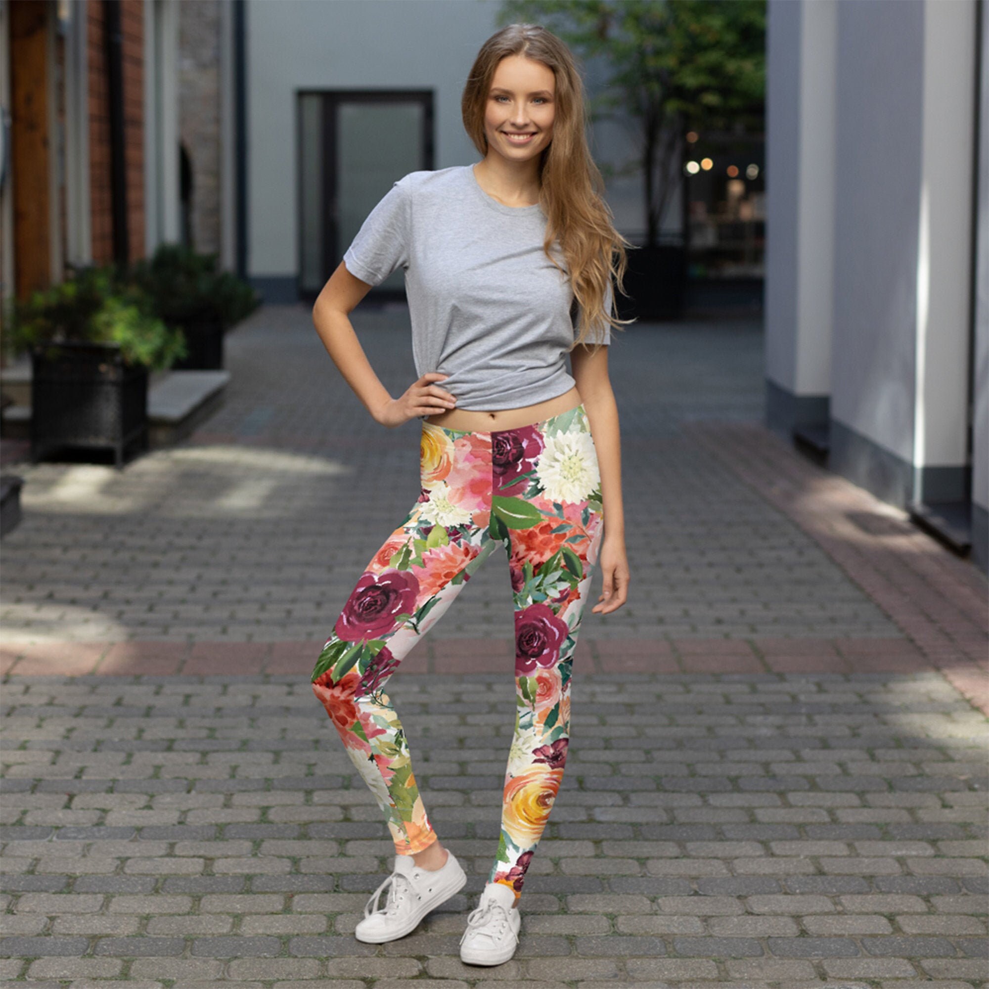 40 UPF Botanical Yoga Pants 